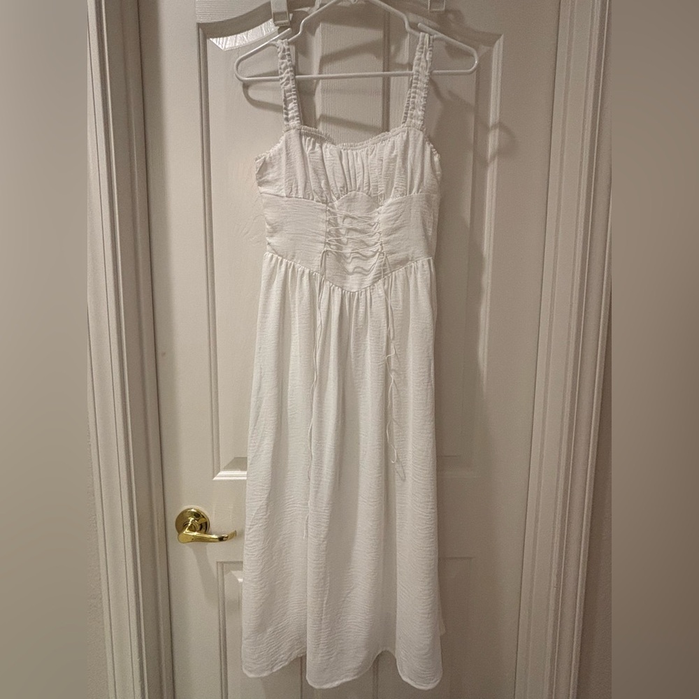 NWT COMMENSE XS corset detail midi dress